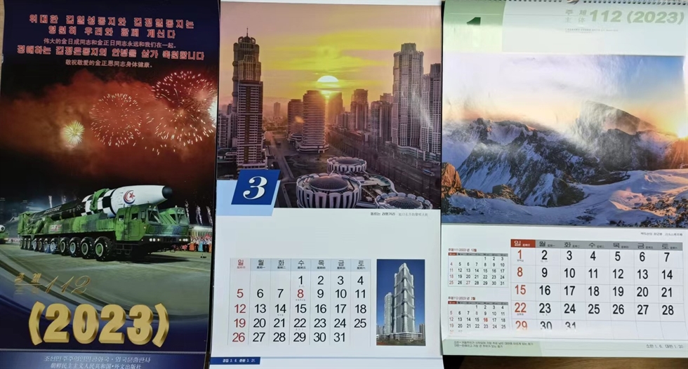 N. Korea distributes propaganda calendars in China