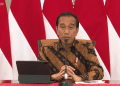 Presiden Joko Widodo melakukan jumpa pers di Istana Merdeka pada Rabu (21/12/2022). Foto: youtube.com/Sekretariat Presiden.